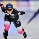 　女子１５００メートル　２位の高木美帆＝カルガリー（共同）