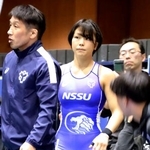 　レスリングの東日本大学女子リーグ戦に出場した日体大の藤波朱理。２０１７年９月からの連勝を１４７に伸ばした＝２３日、東京都目黒区