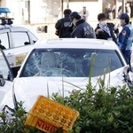 　東京都足立区の交通事故現場＝２４日