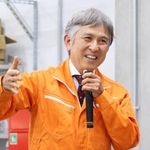 　核融合発電の実証に向け、状況を説明する京都フュージョニアリングの小西哲之ＣＥＯ＝２７日、東京都大田区の同社