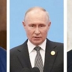 　トランプ米大統領、ロシアのプーチン大統領、ウクライナのゼレンスキー大統領（ゲッティ＝共同）