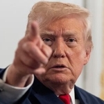 　トランプ米大統領＝２７日（ＡＰ＝共同）