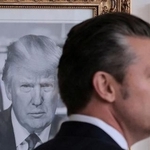 　ピート・ヘグセス米国防長官＝２５日、ワシントン（ロイター＝共同）