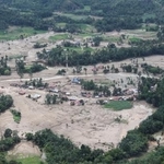 　豪雨に見舞われたインドネシア・スマトラ島の西スマトラ州＝３０日（ロイター＝共同）