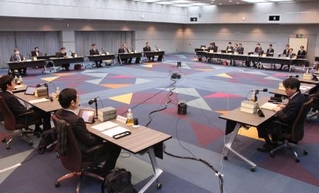 　再審制度の見直しを検討する法制審議会部会の第１２回会合＝２日午前、法務省