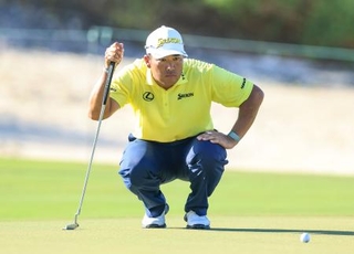 　ヒーロー・ワールドチャレンジで優勝を果たした松山英樹＝７日（ゲッティ＝共同）