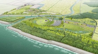 　福島県双葉町と浪江町にまたがる「福島県復興祈念公園」の完成イメージ（同県提供）