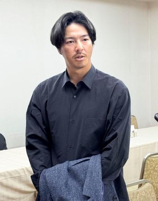 　来季に向けた意気込みを語る男子ゴルフの石川遼＝１８日午後、千葉県野田市