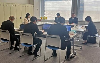 　茨城県神栖市長選を巡る県選挙管理委員会の臨時会＝２６日午前、茨城県庁