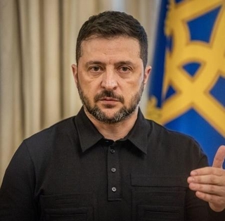 　ゼレンスキー大統領（ゲッティ＝共同）