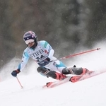 　アルペンスキーＷ杯の女子回転に出場した安藤麻＝３０日、コッパーマウンテン（ゲッティ＝共同）
