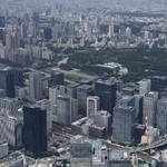 　東京都心部の高層ビル群