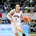 　バスケットボール男子Ｗ杯アジア１次予選の台湾戦で、ドリブルする斎藤＝新北（ゲッティ＝共同）