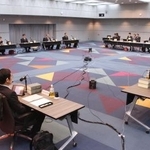 　再審制度の見直しを検討する法制審議会部会の第１２回会合＝２日午前、法務省