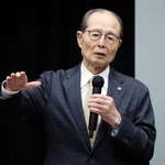 　「野球の未来を考える議員連盟」の設立総会であいさつする王貞治さん＝２日午後、東京・永田町