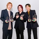 　「Ｍｒｓ．　ＧＲＥＥＮ　ＡＰＰＬＥ」の（左から）藤沢涼架さん、大森元貴さん、若井滉斗さん