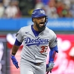 　ドジャースのＴ・ヘルナンデス＝１０月、フィラデルフィア