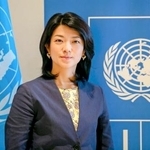 　ＵＮＤＰスリランカ常駐代表の久保田あずさ氏（ＵＮＤＰ提供・共同）