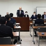 　前橋市長選に関する説明会＝６日午前、前橋市