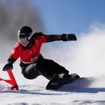 　スノーボード女子パラレル大回転で優勝した三木つばき＝美林（共同）