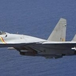 　中国軍のＪ１５戦闘機＝６月（防衛省提供）