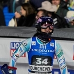 　アルペンスキーのＷ杯女子回転に出場した安藤麻＝１６日、フランス・クーシュベル（ＡＰ＝共同）