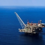 　イスラエル最大のガス田＝２０２３年８月、イスラエル北部ハイファ沖（ロイター＝共同）