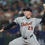 　タイガースの先発左腕スクバル（ＡＰ＝共同）