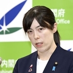 　１１月、閣議後に記者会見する小野田紀美経済安保相＝東京・永田町