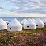 　能登半島地震の後、石川県能登町に建てられたインスタントハウス（北川啓介教授提供）