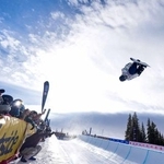 　スノーボードＷ杯男子ハーフパイプ第２戦で優勝した山田琉聖＝コッパーマウンテン（共同）
