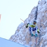 　アルペンスキーＷ杯、男子スーパー大回転を制したヤン・ザビスチャン＝１９日、バルガルデナ（ロイター＝共同）