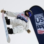 　スノーボードＷ杯女子ハーフパイプ第２戦で２位の冨田せな＝コッパーマウンテン（共同）