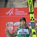 　Ｗ杯ジャンプ男子個人第１０戦で３位に入った二階堂蓮＝エンゲルベルク（共同）