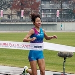 　ハーフマラソンで４位の伊沢菜々花＝ＪＦＥ晴れの国スタジアム