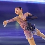 　エキシビションで演技する千葉百音＝国立代々木競技場