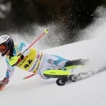 　アルペンスキーＷ杯、男子回転第４戦に出場した小山陽平＝２２日、アルタバディア（ＡＰ＝共同）