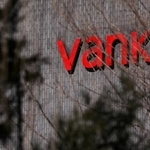 　中国不動産大手、万科企業の建物＝２３日、北京（ロイター＝共同）