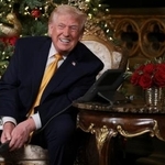 　トランプ米大統領＝２４日、フロリダ州パームビーチ（ロイター＝共同）