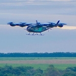 　ブラジルで試験飛行を実施した、イブ・エア・モビリティー社の「空飛ぶ車」の機体（同社提供・共同）