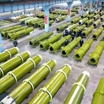 　軍需工場に相当する北朝鮮の工業企業所。金正恩朝鮮労働党総書記が視察した（朝鮮中央通信＝共同）