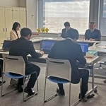 　茨城県神栖市長選を巡る県選挙管理委員会の臨時会＝２６日午前、茨城県庁