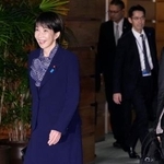 　取材に臨む高市首相＝２６日午後、首相官邸