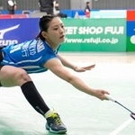 　女子シングルス３回戦　プレーする宮崎友花＝京王アリーナＴＯＫＹＯ