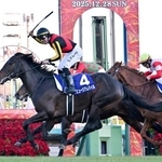 　第７０回有馬記念を制したクリスチャン・デムーロ騎乗のミュージアムマイル＝中山競馬場