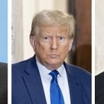 　ロシアのプーチン大統領、トランプ米大統領（ゲッティ＝共同）、ウクライナのゼレンスキー大統領（ゲッティ＝共同）