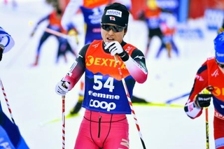 　男子１０キロフリーで２７位の広瀬崚＝イタリア・テーゼロ（共同）