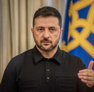 　ゼレンスキー大統領＝２０２５年９月（ゲッティ＝共同）