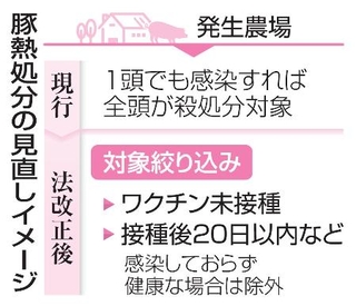 　豚熱処分の見直しイメージ