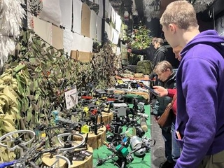 　ロシア・サンクトペテルブルクの博物館に展示された無人機＝３日（共同）